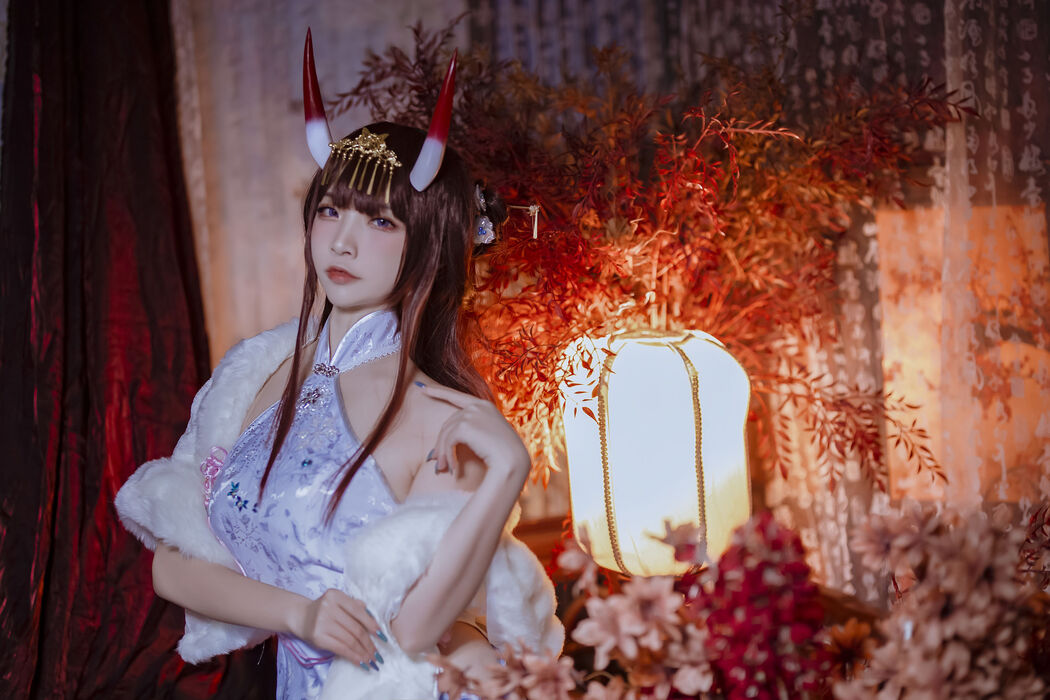 [COS Welfare] Popular Coser Nizo Nisa - Azur Lane Noshiro Cheongsam