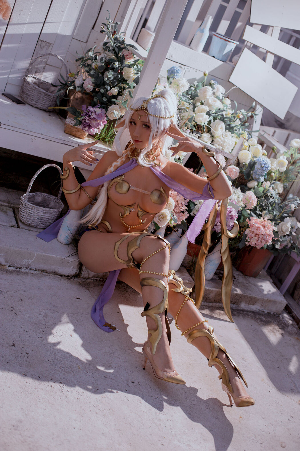 [Net Red COSER Photo] Anime blogger Jiuqu Jean - Elf Village