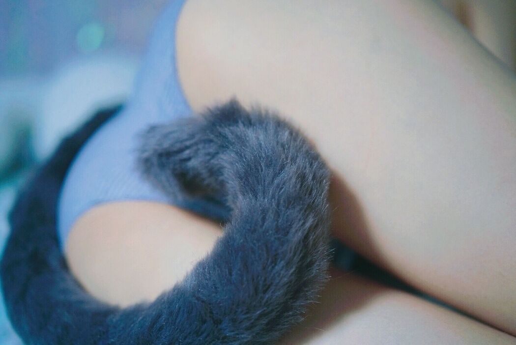 [Internet celebrity COSER photo] Cute girl eye sauce big devil w - gray-tailed cat