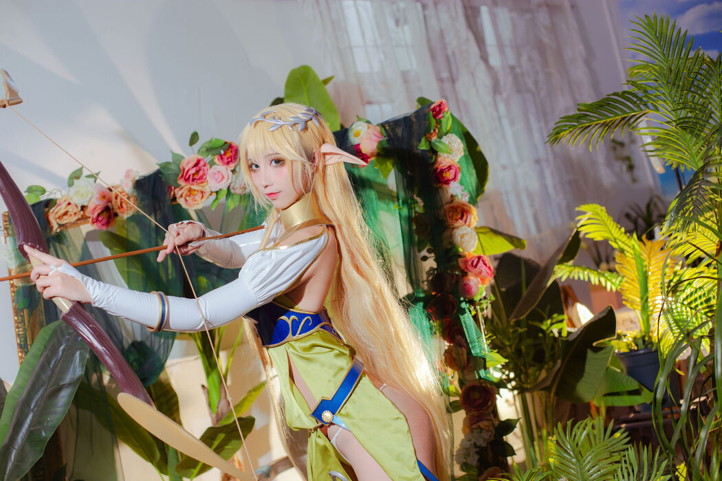 [Net Red COSER Photo] Anime blogger Jiuqu Jean - Elf Village