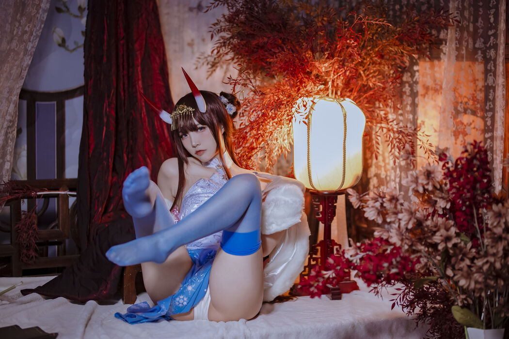 [COS Welfare] Popular Coser Nizo Nisa - Azur Lane Noshiro Cheongsam