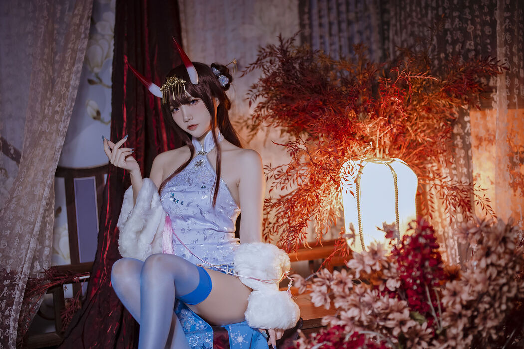 [COS Welfare] Popular Coser Nizo Nisa - Azur Lane Noshiro Cheongsam