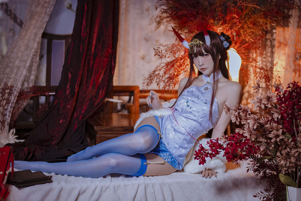 [COS Welfare] Popular Coser Nizo Nisa - Azur Lane Noshiro Cheongsam
