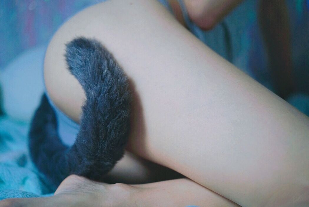 [Internet celebrity COSER photo] Cute girl eye sauce big devil w - gray-tailed cat