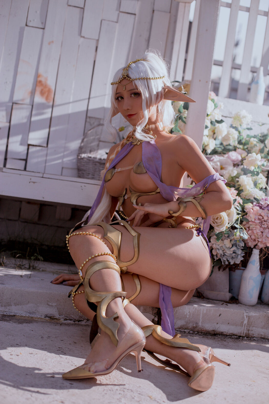 [Net Red COSER Photo] Anime blogger Jiuqu Jean - Elf Village