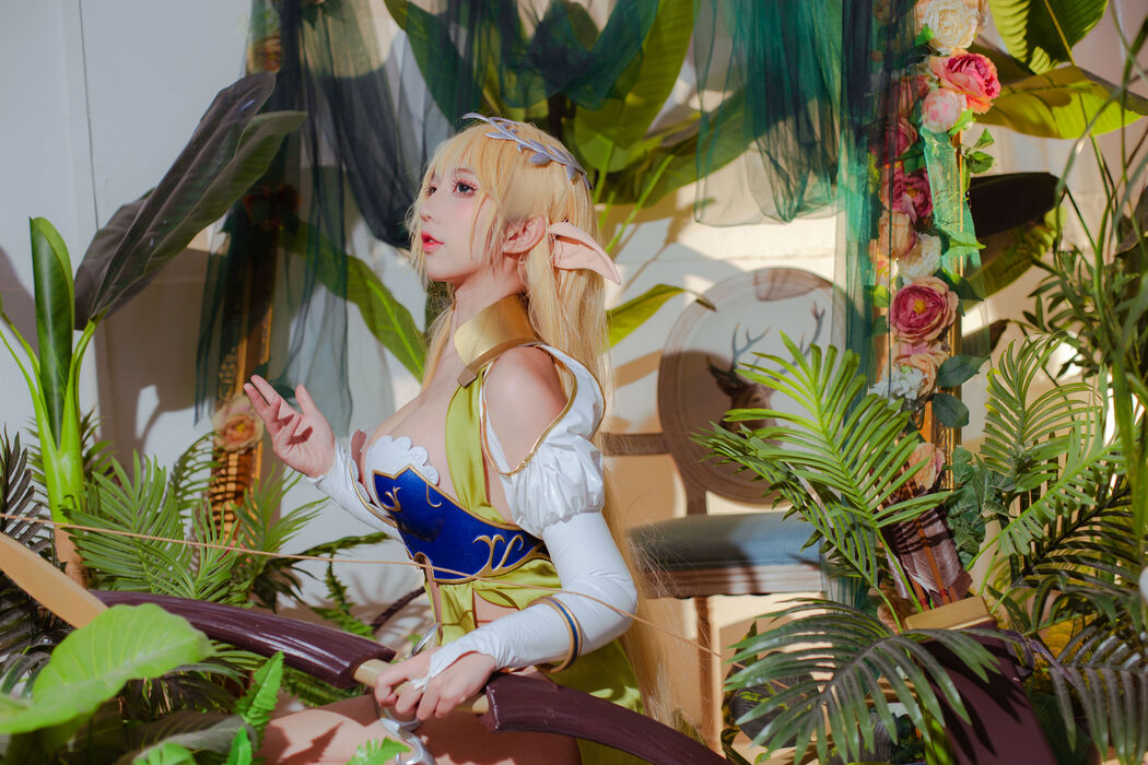 [Net Red COSER Photo] Anime blogger Jiuqu Jean - Elf Village
