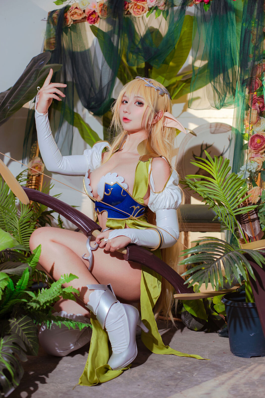 [Net Red COSER Photo] Anime blogger Jiuqu Jean - Elf Village
