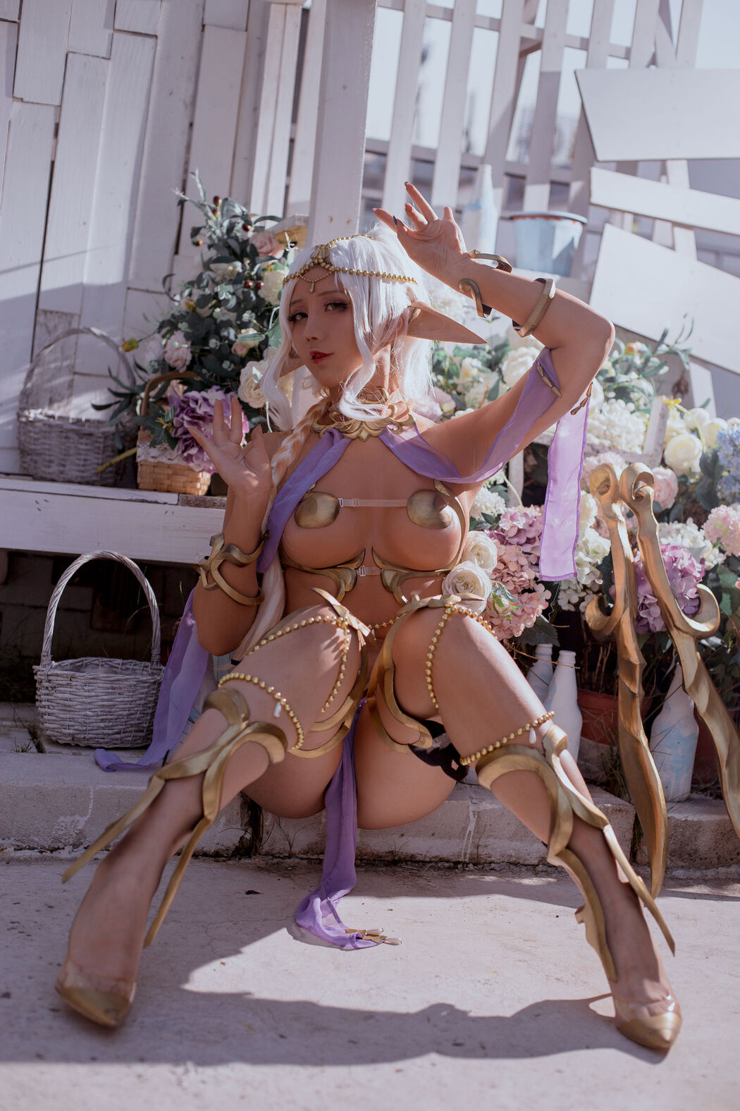 [Net Red COSER Photo] Anime blogger Jiuqu Jean - Elf Village