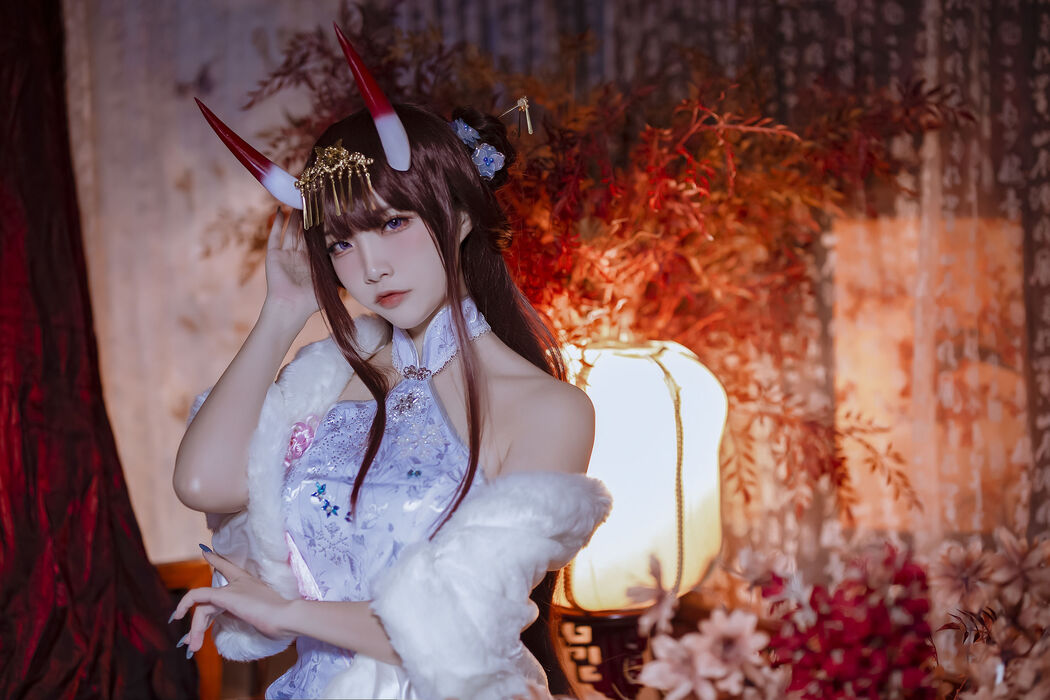 [COS Welfare] Popular Coser Nizo Nisa - Azur Lane Noshiro Cheongsam