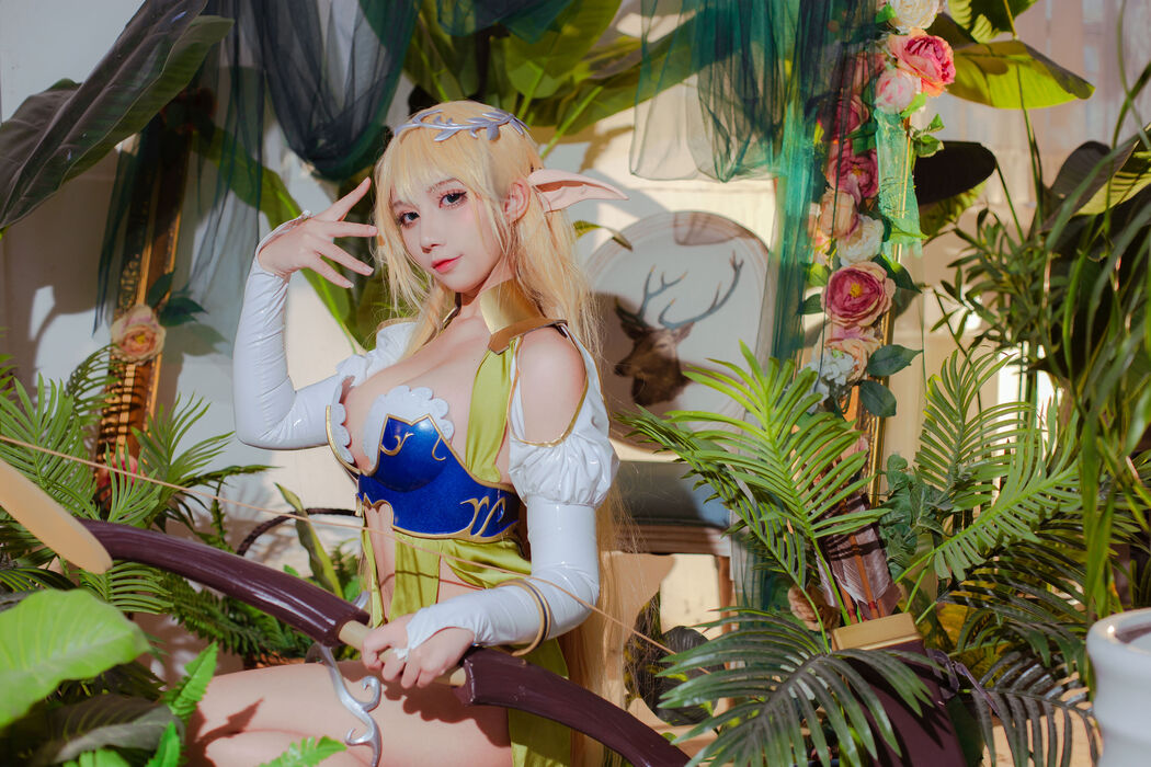 [Net Red COSER Photo] Anime blogger Jiuqu Jean - Elf Village