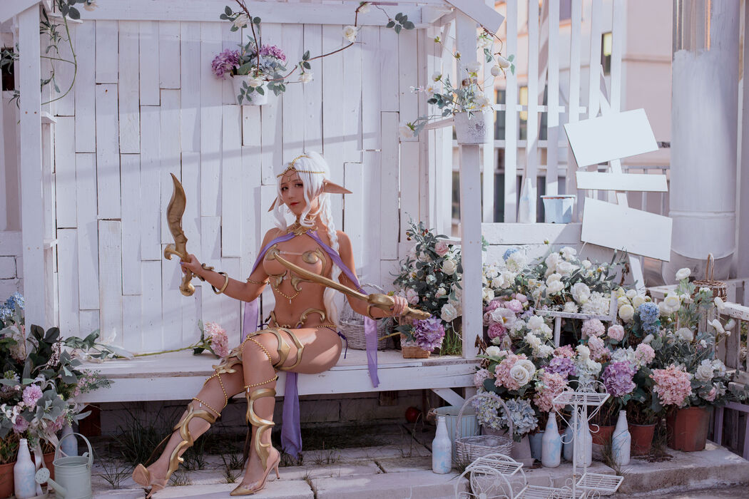 [Net Red COSER Photo] Anime blogger Jiuqu Jean - Elf Village