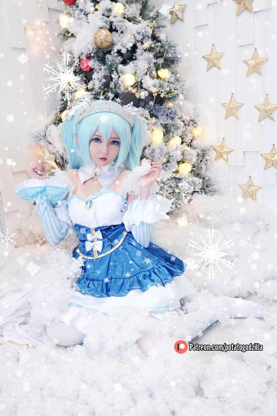 [COS Welfare] Miss Coser Potato Godzilla - Snow Miku