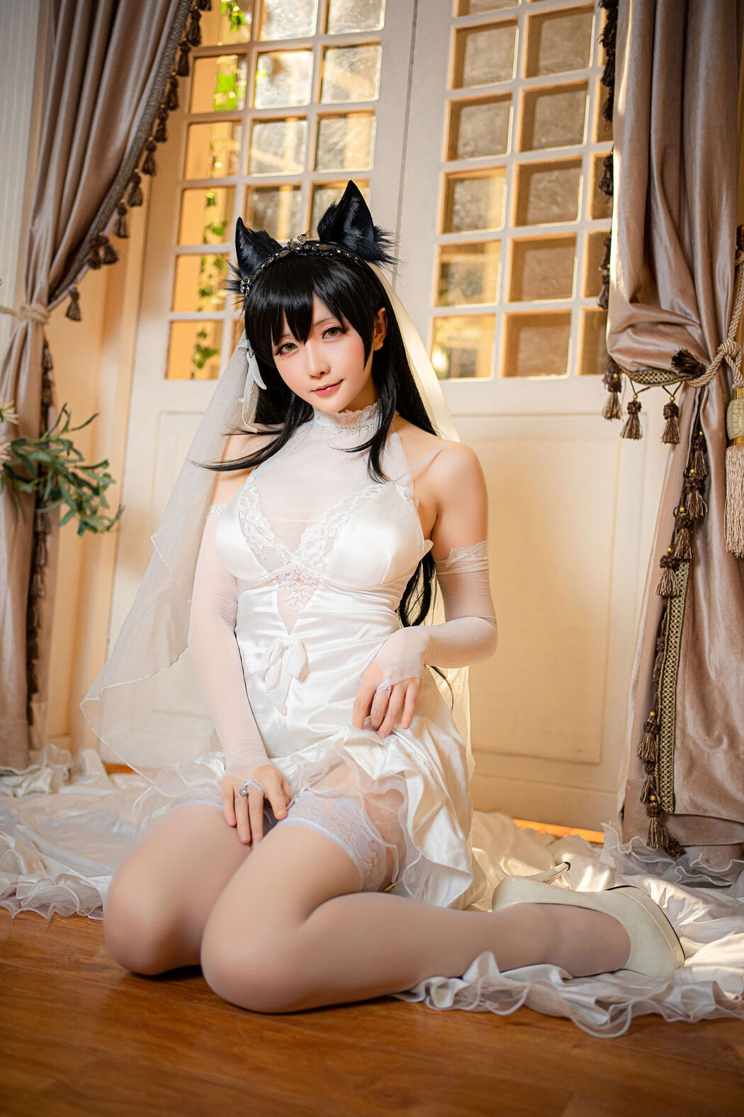 [Cosplay] Miss Coser's Star Delay - Atago Wedding Dress