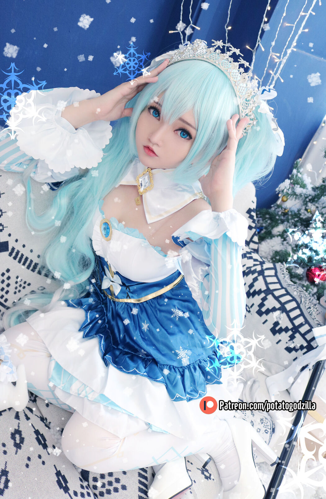 [COS Welfare] Miss Coser Potato Godzilla - Snow Miku