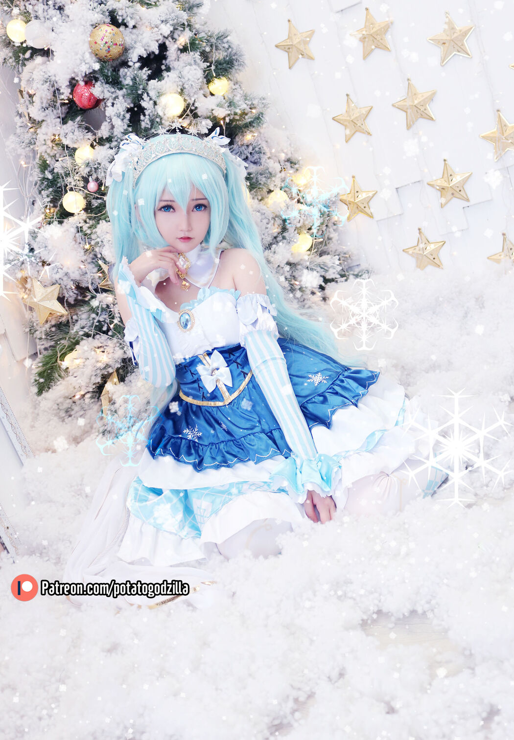 [COS Welfare] Miss Coser Potato Godzilla - Snow Miku
