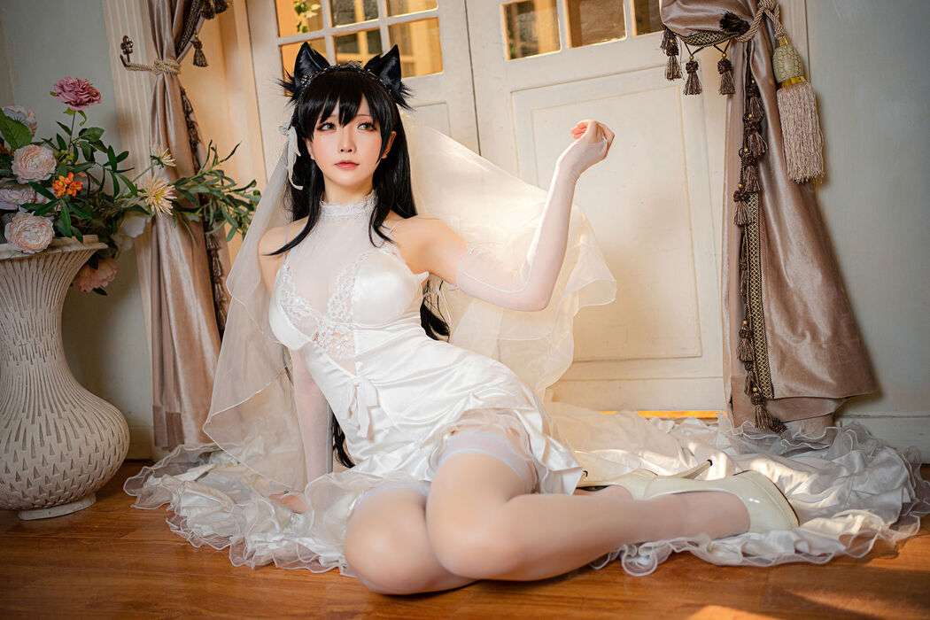[Cosplay] Miss Coser's Star Delay - Atago Wedding Dress
