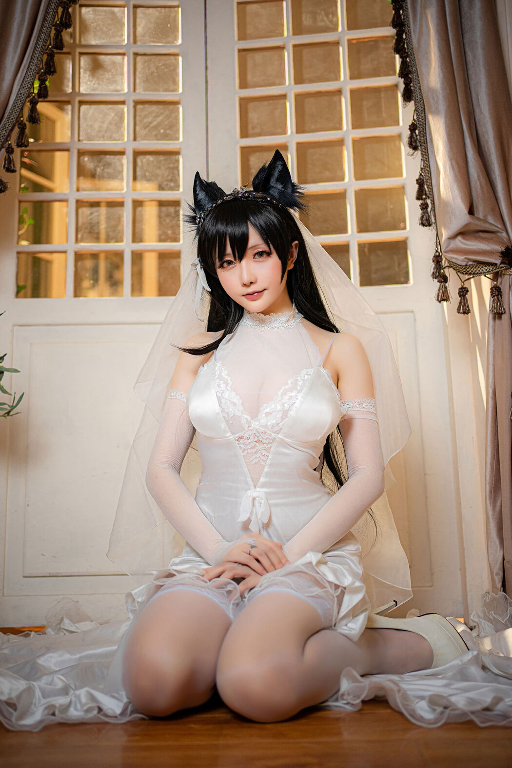 [Cosplay] Miss Coser's Star Delay - Atago Wedding Dress