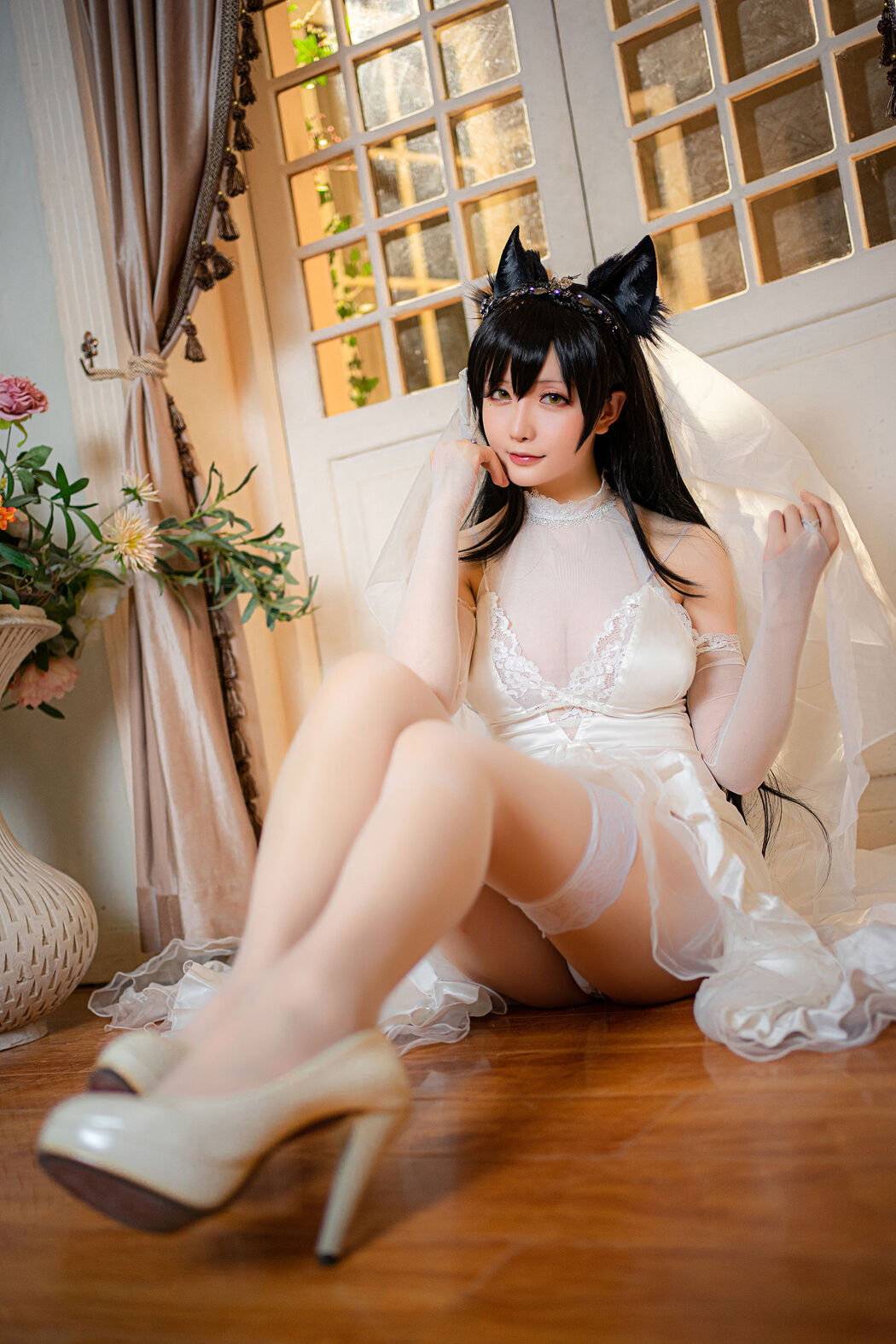 [Cosplay] Miss Coser's Star Delay - Atago Wedding Dress