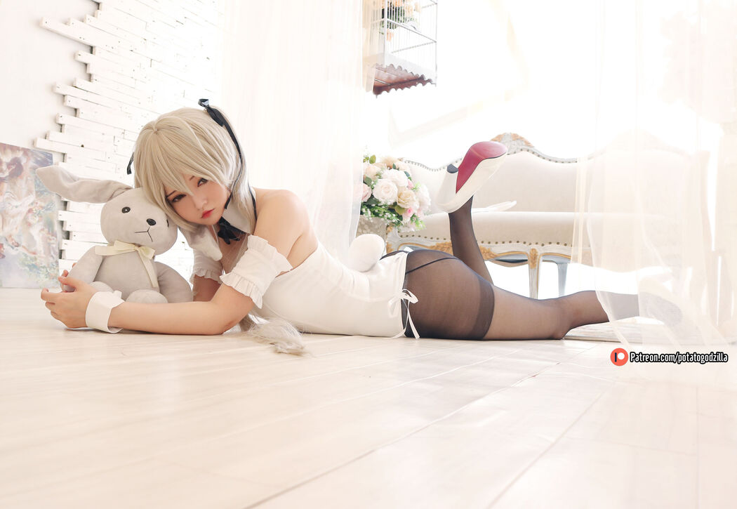 [COS Welfare] Miss Coser Potato Godzilla - Sora Kasugano Bunny Suit
