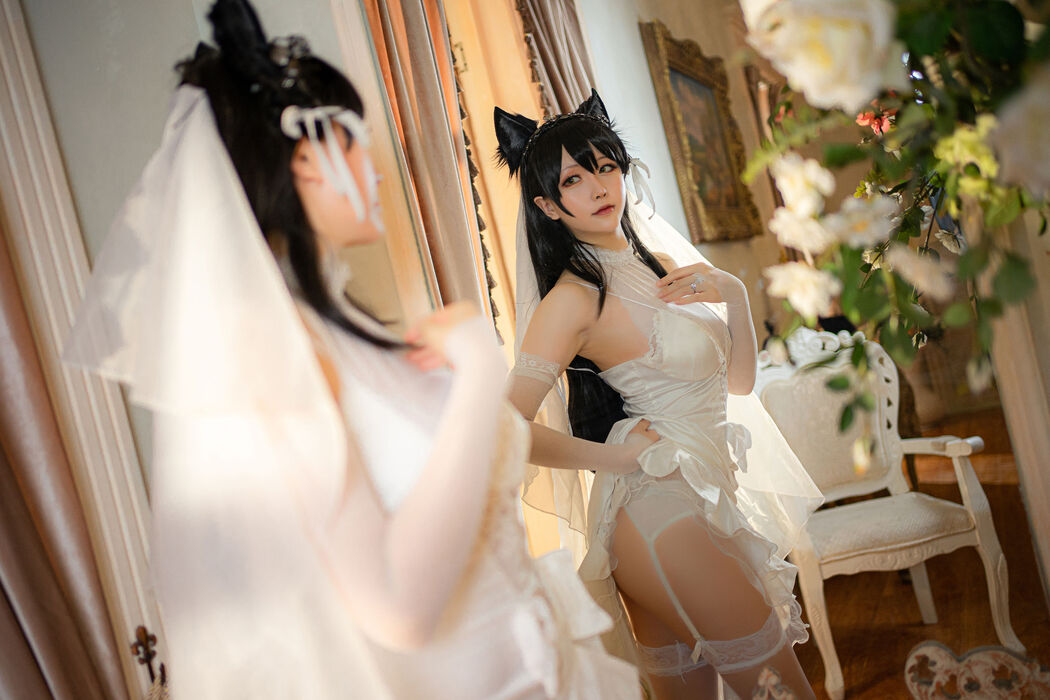[Cosplay] Miss Coser's Star Delay - Atago Wedding Dress