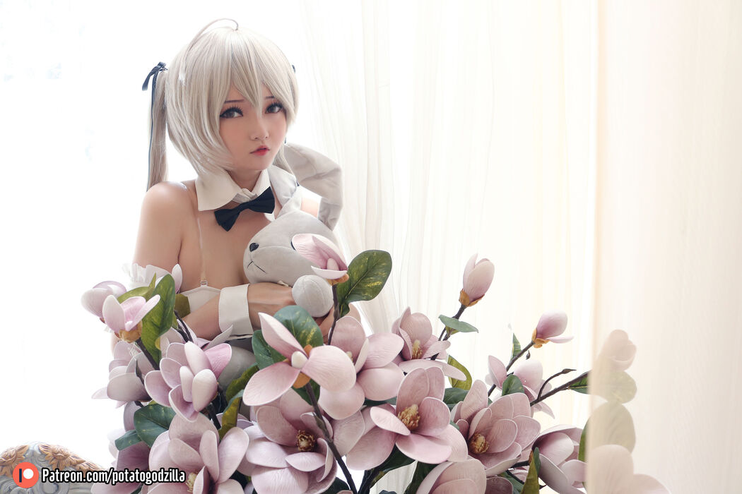 [COS Welfare] Miss Coser Potato Godzilla - Sora Kasugano Bunny Suit