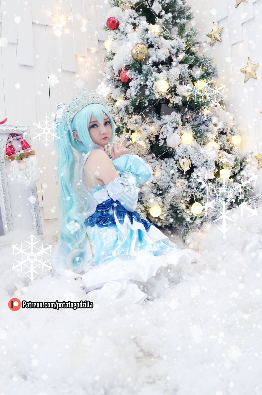 [COS Welfare] Miss Coser Potato Godzilla - Snow Miku