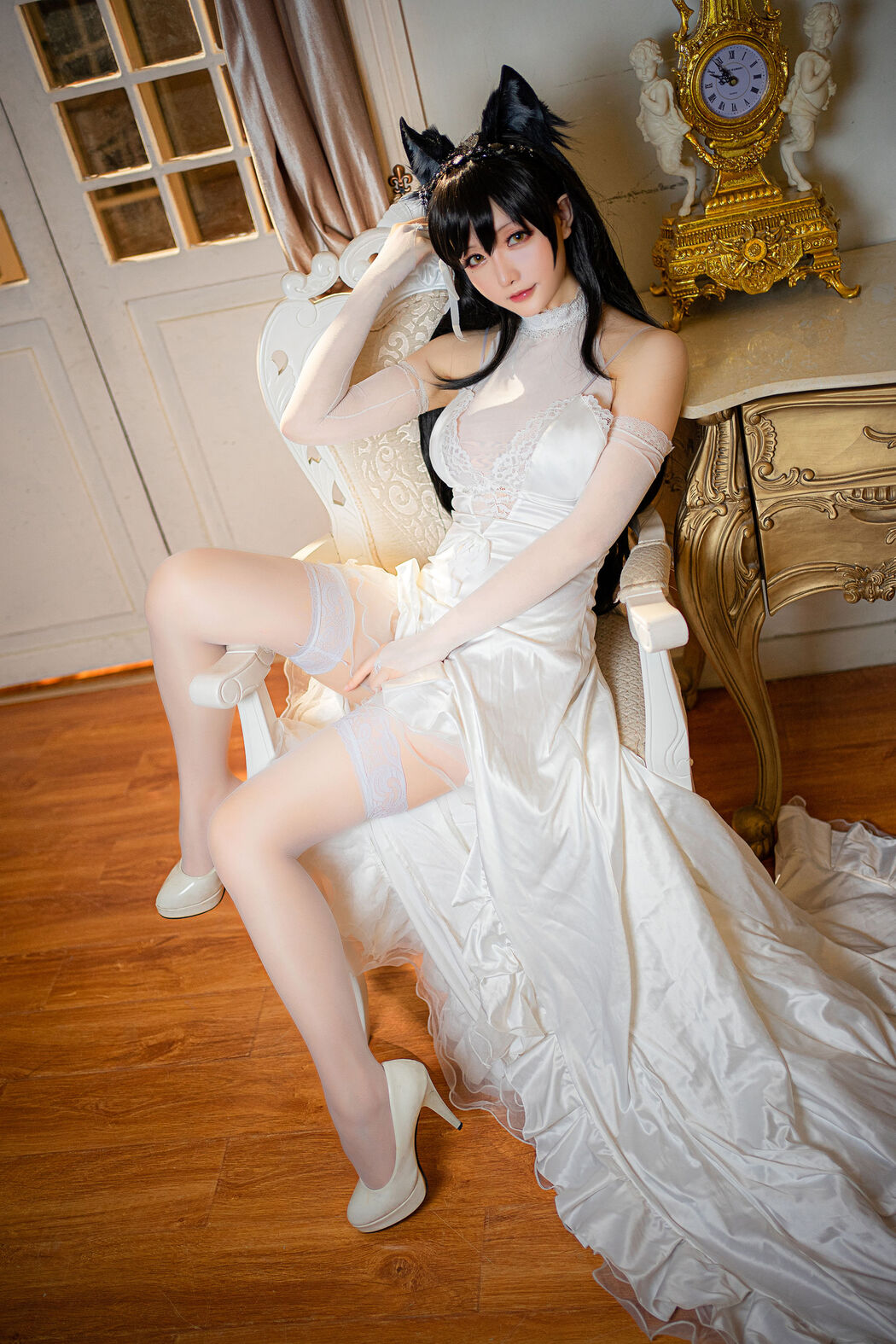 [Cosplay] Miss Coser's Star Delay - Atago Wedding Dress