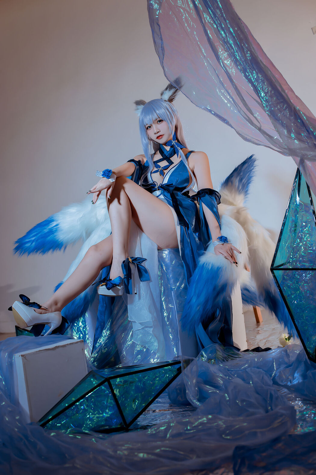 [COS Welfare] Popular Coser Nizo Nisa - Blue Shinano Dress