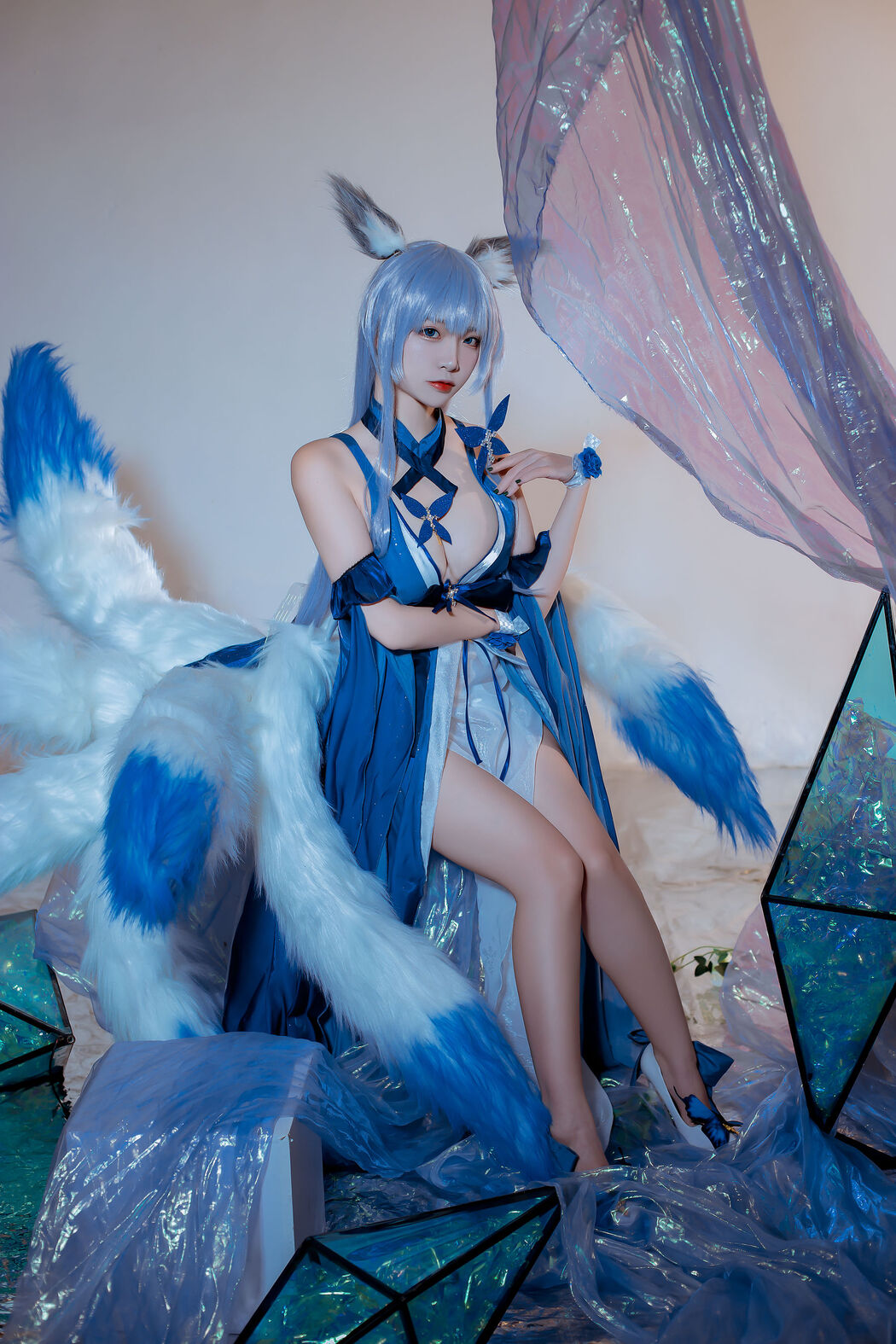 [COS Welfare] Popular Coser Nizo Nisa - Blue Shinano Dress