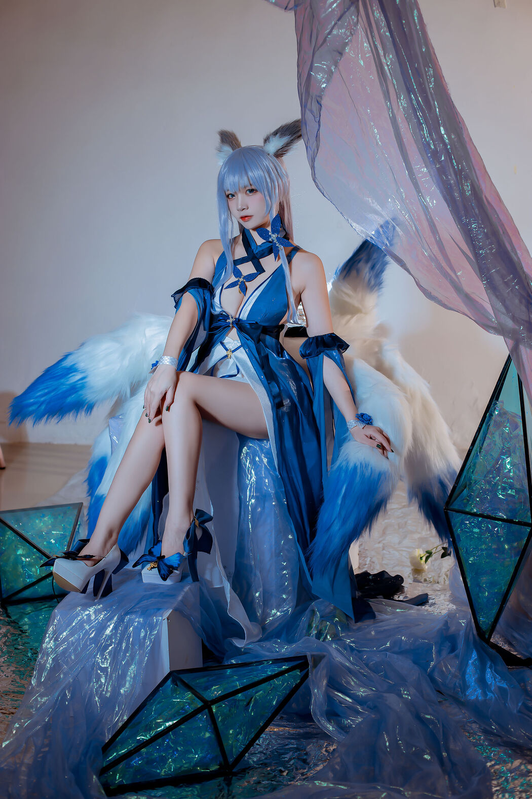 [COS Welfare] Popular Coser Nizo Nisa - Blue Shinano Dress