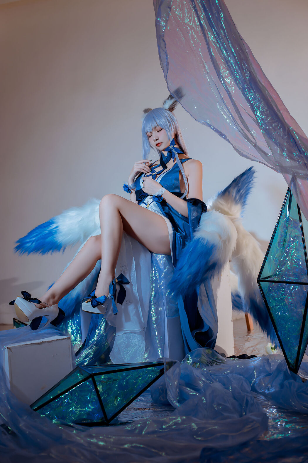 [COS Welfare] Popular Coser Nizo Nisa - Blue Shinano Dress