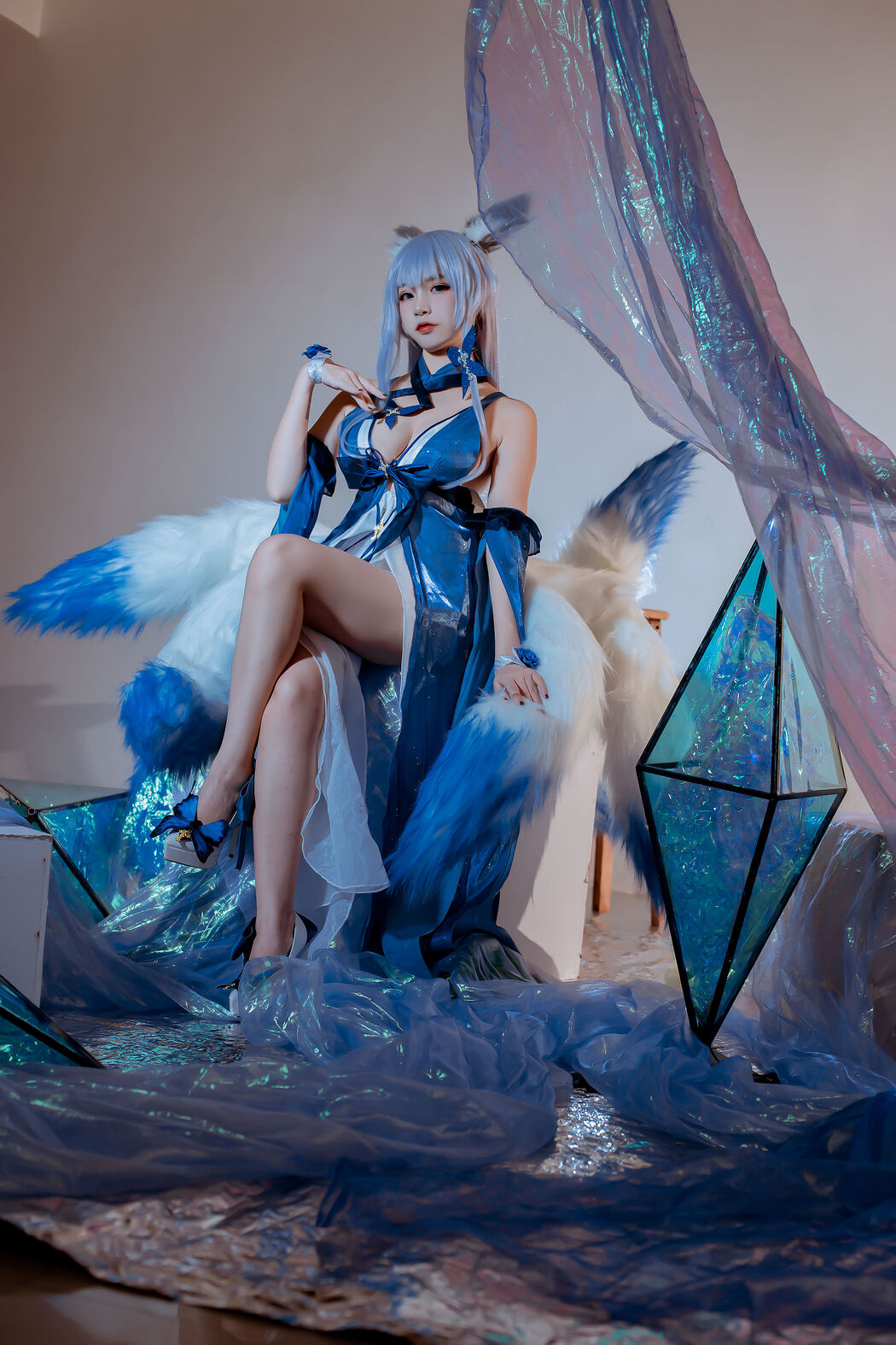 [COS Welfare] Popular Coser Nizo Nisa - Blue Shinano Dress Cover Photo