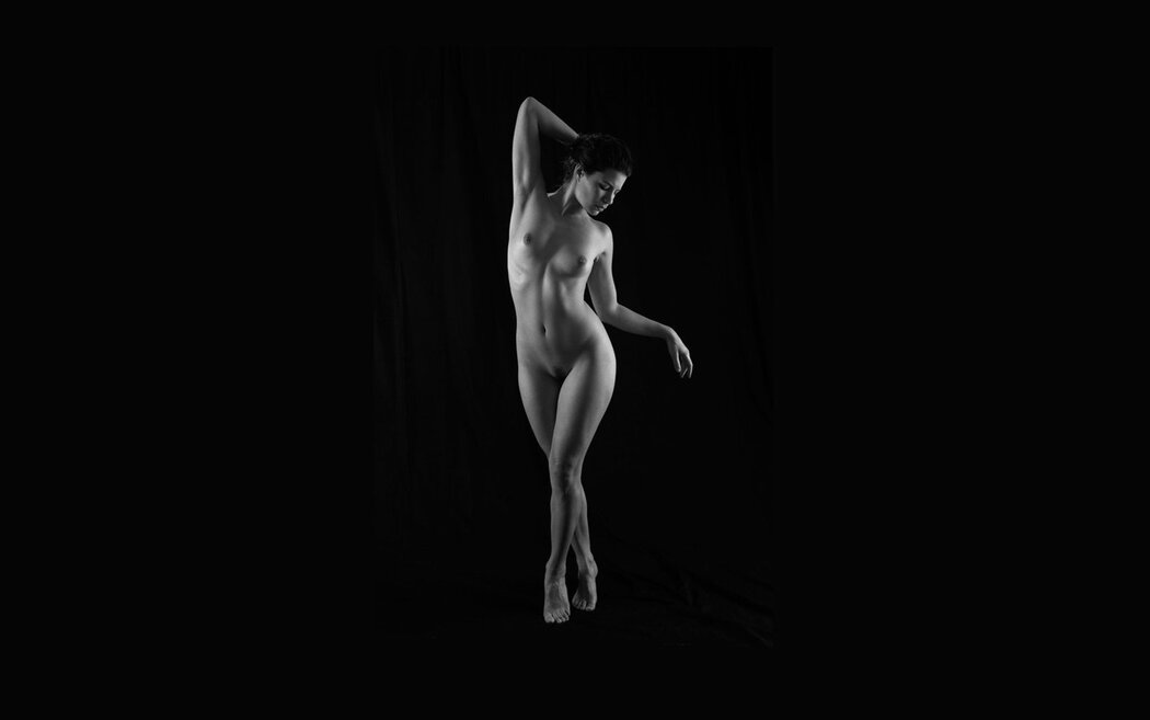 Naked Girls On Dark Background