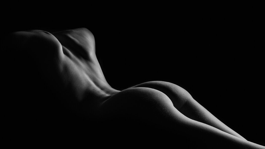 Naked Girls On Dark Background