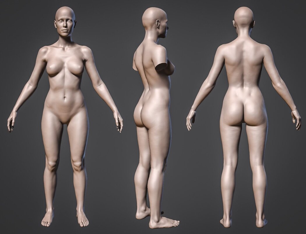 Nude Female Body