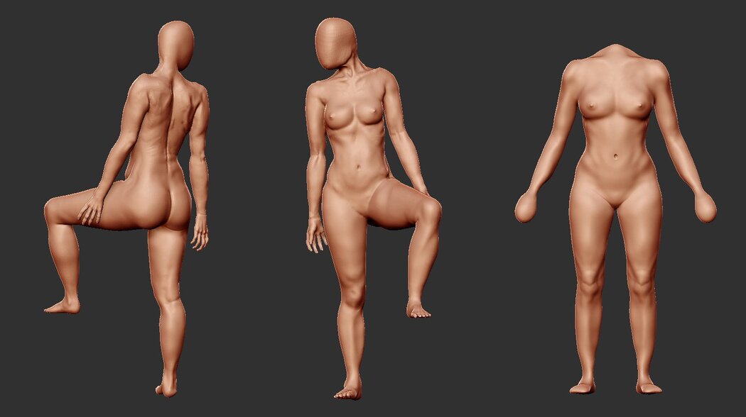 Nude Female Body