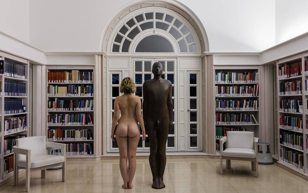 Big Boobs In The Library