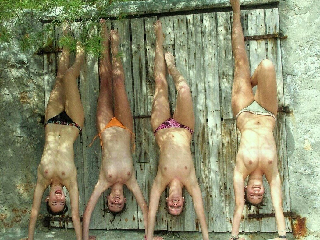 Big Tits Of Women Standing Upside Down