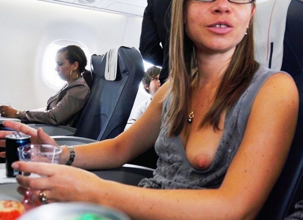 Big Boobs On A Plane