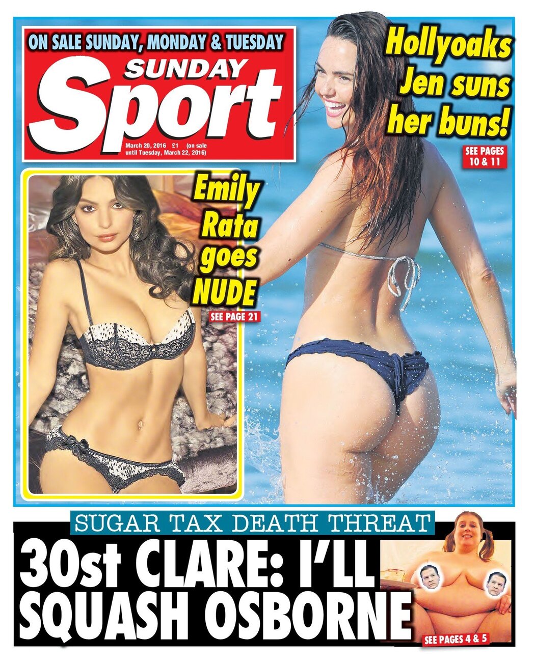 Sunday Sport Cover Photo