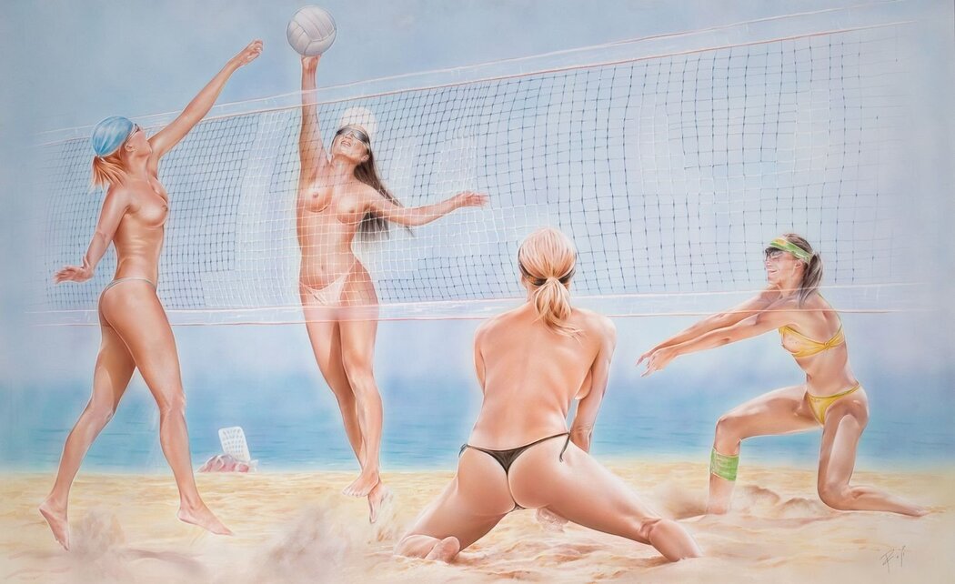 Naked Volleyball