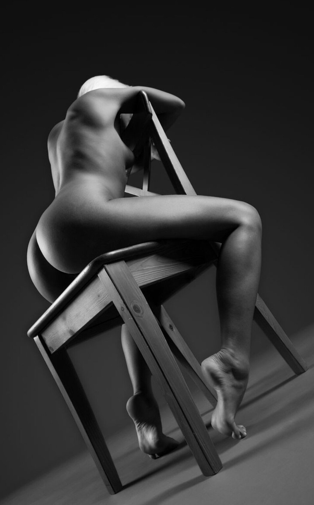 Naked On A Chair