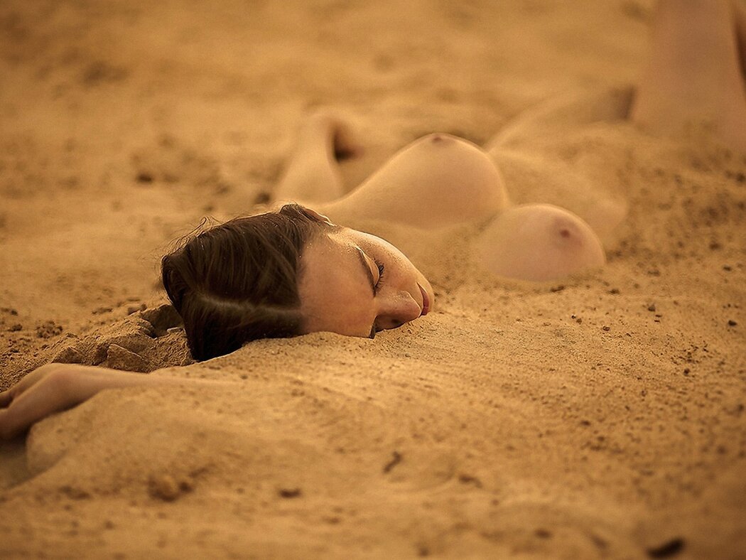 Boobs In The Sand