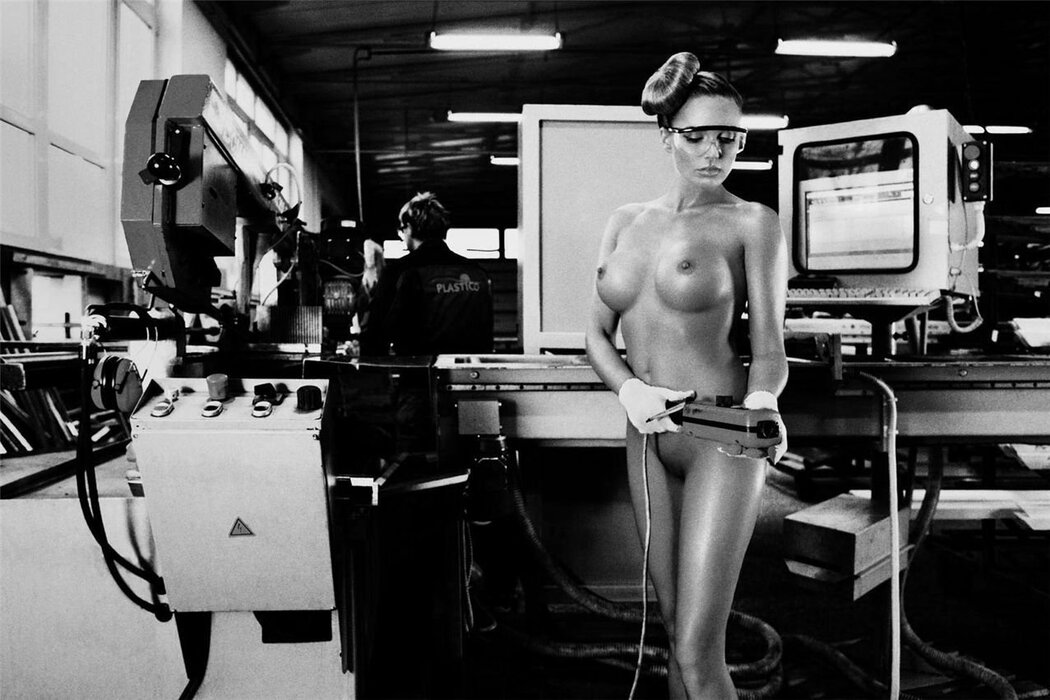 Woman Naked At Work