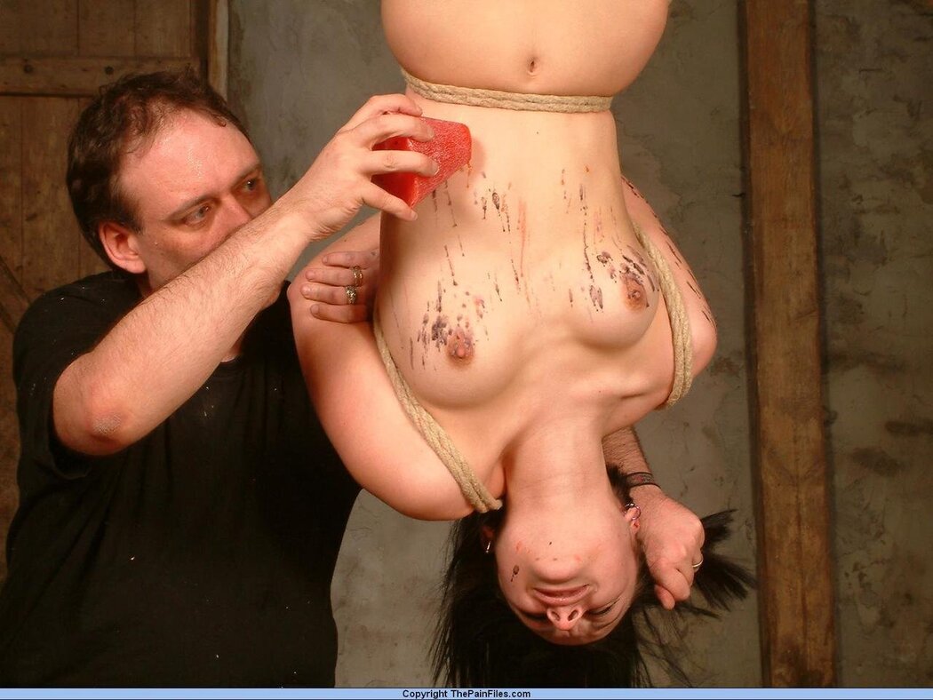 Boobs Hanging Upside Down