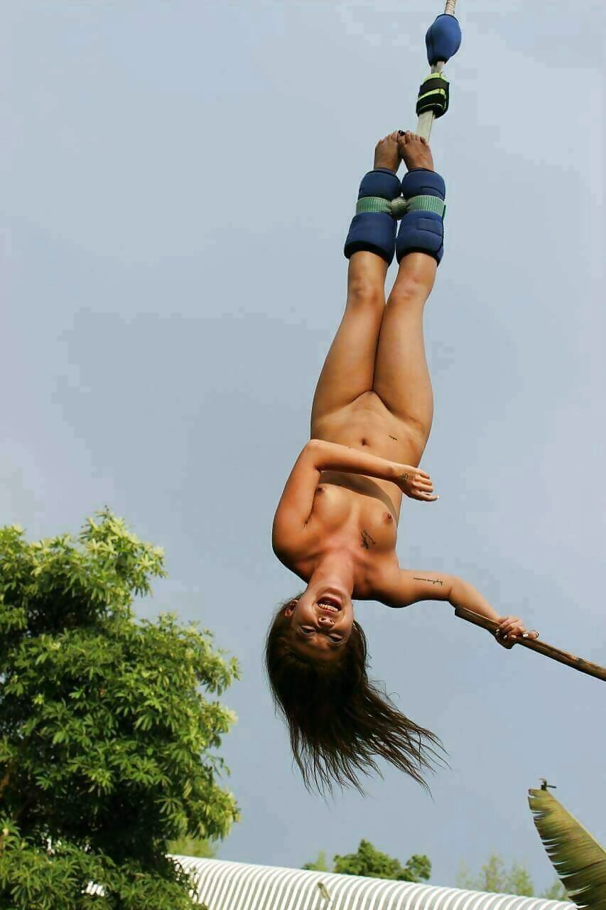 Naked Girl Jumping