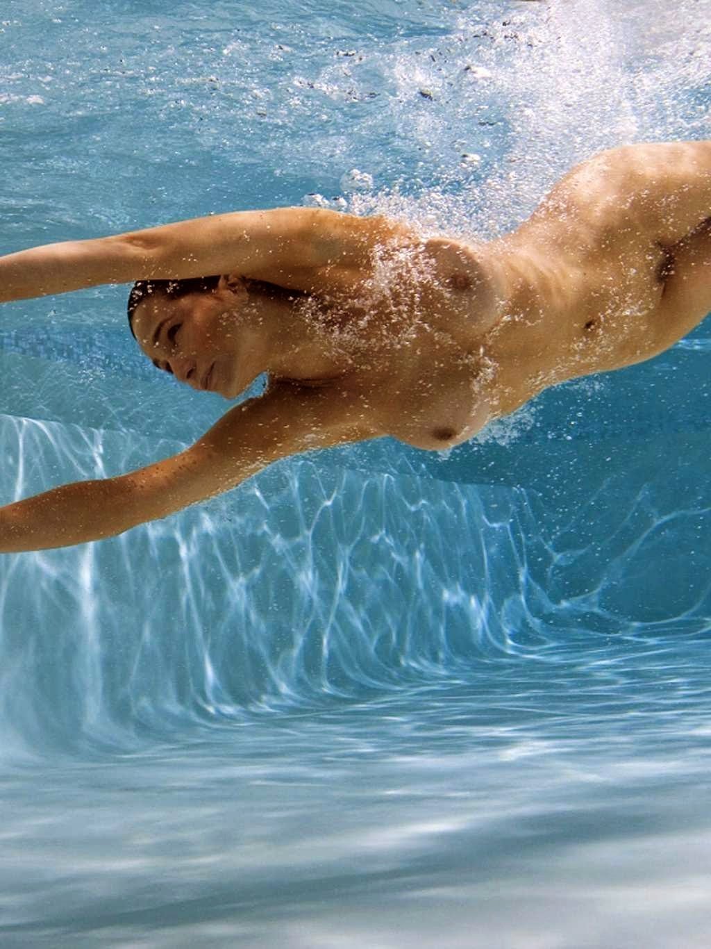 Naked Girl Jumping