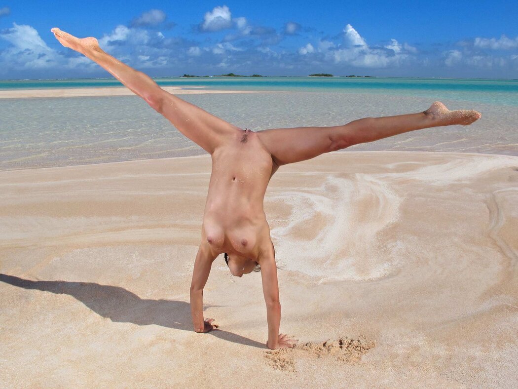 Naked Girl Jumping
