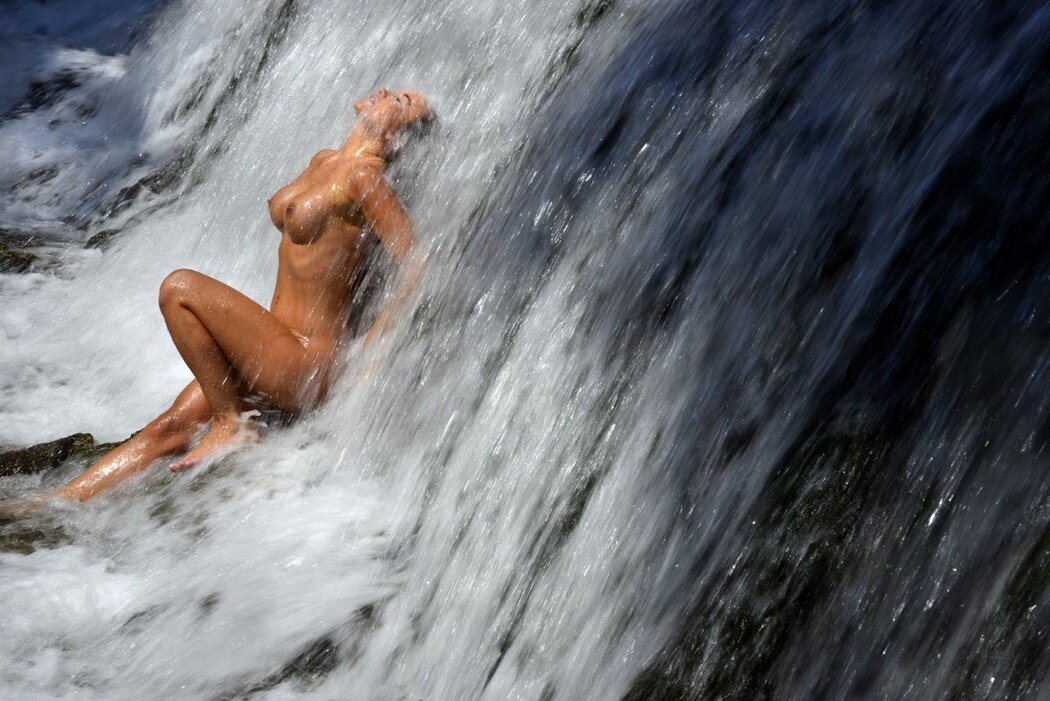Naked Girl Jumping