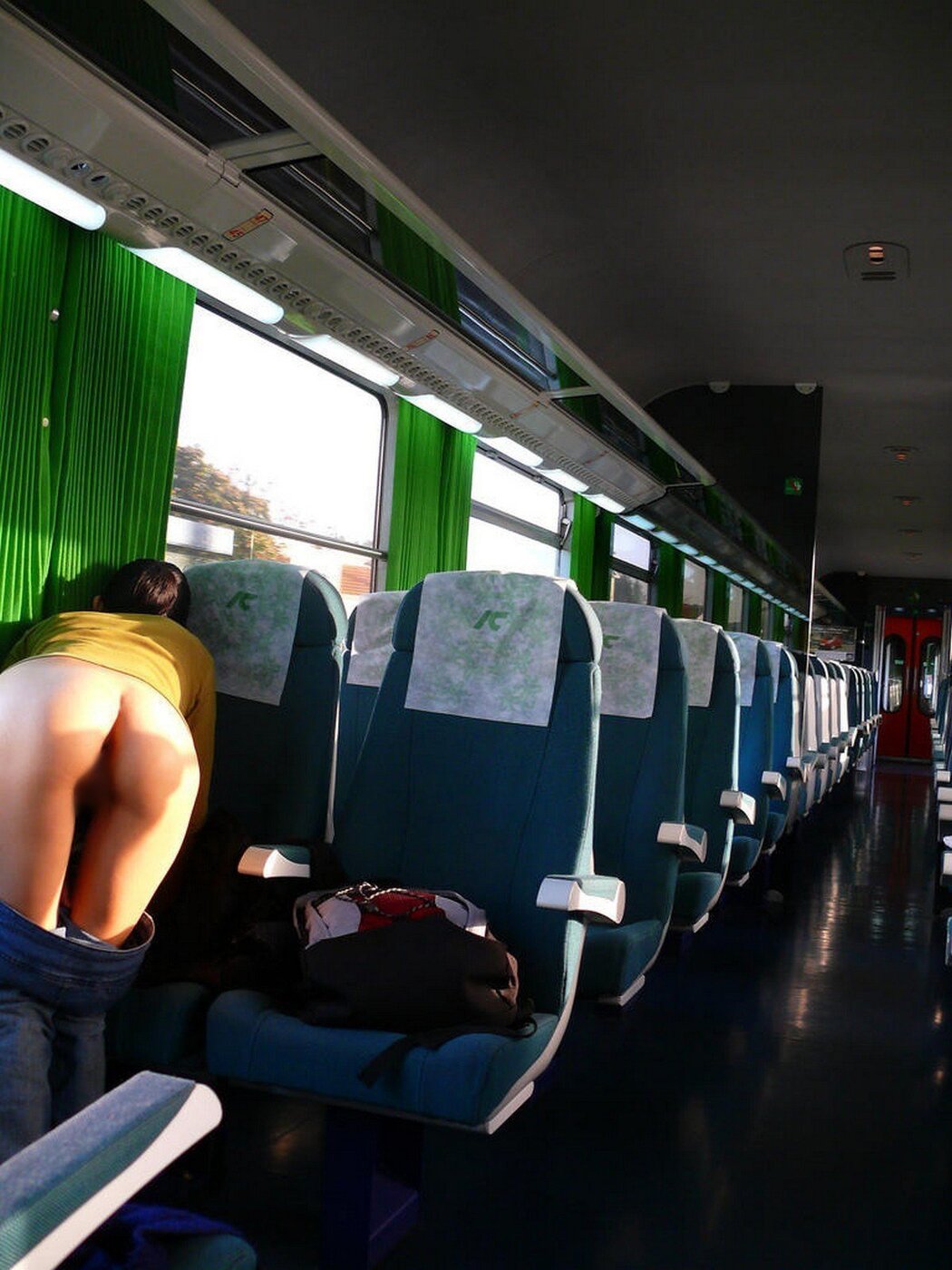 Girl Nude On Train